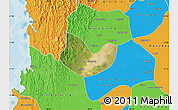 Satellite Map of Yegyi, political outside