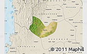 Satellite Map of Yegyi, shaded relief outside
