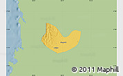 Savanna Style Map of Yegyi, single color outside