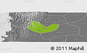 Physical Panoramic Map of Yegyi, desaturated