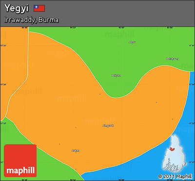 Political Simple Map of Yegyi