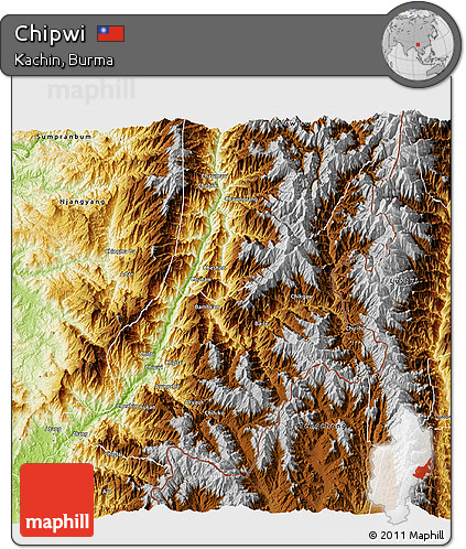 Physical 3D Map of Chipwi