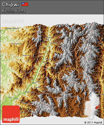 Physical 3D Map of Chipwi