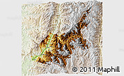 Physical 3D Map of Chipwi, lighten