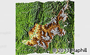 Physical 3D Map of Chipwi, satellite outside