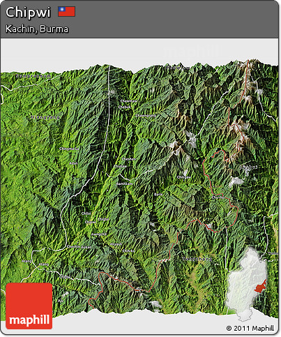 Satellite 3D Map of Chipwi