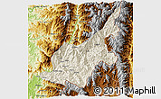 Shaded Relief 3D Map of Chipwi, physical outside