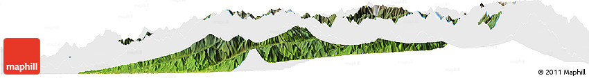 Satellite Horizon Map of Chipwi, single color outside