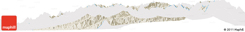Shaded Relief Horizon Map of Chipwi, single color outside