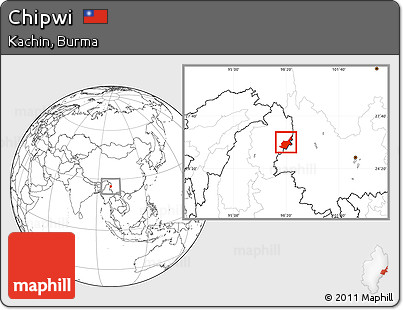 Blank Location Map of Chipwi