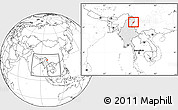 Blank Location Map of Chipwi, highlighted country, within the entire country