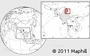Blank Location Map of Chipwi, highlighted country, highlighted parent region, within the entire country