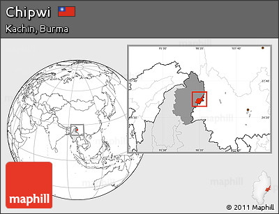 Blank Location Map of Chipwi, highlighted country, highlighted parent region