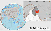 Gray Location Map of Chipwi, highlighted country, highlighted parent region