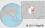 Gray Location Map of Chipwi, highlighted parent region