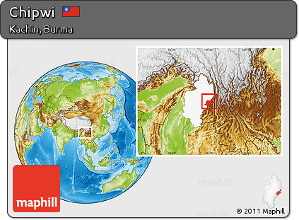 Physical Location Map of Chipwi, highlighted parent region