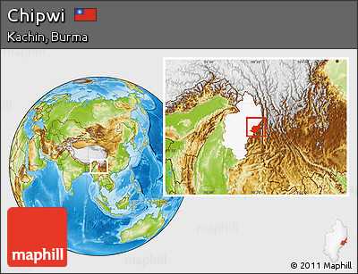 Physical Location Map of Chipwi, highlighted parent region