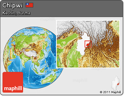 Physical Location Map of Chipwi, highlighted parent region