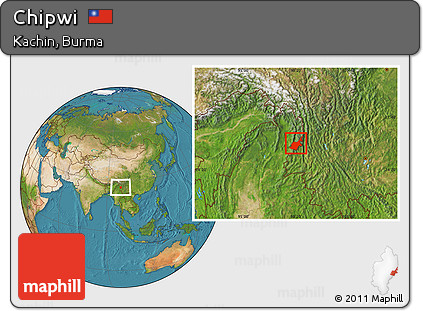 Satellite Location Map of Chipwi