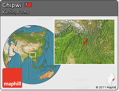 Satellite Location Map of Chipwi