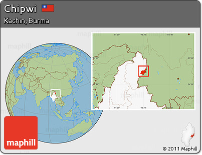 Savanna Style Location Map of Chipwi, highlighted country