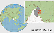 Savanna Style Location Map of Chipwi, highlighted country, highlighted parent region