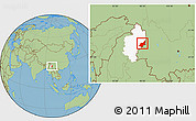 Savanna Style Location Map of Chipwi, highlighted parent region