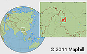 Savanna Style Location Map of Chipwi