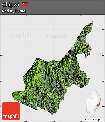Satellite Map of Chipwi, single color outside