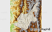 Shaded Relief Map of Chipwi, physical outside