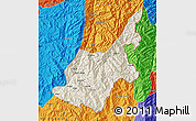 Shaded Relief Map of Chipwi, political outside