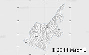 Silver Style Map of Chipwi, single color outside