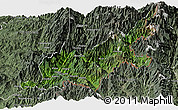 Satellite Panoramic Map of Chipwi, semi-desaturated
