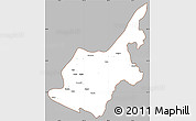 Gray Simple Map of Chipwi, cropped outside