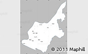 Gray Simple Map of Chipwi, single color outside