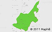 Political Simple Map of Chipwi, single color outside, borders and labels