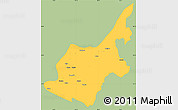 Savanna Style Simple Map of Chipwi, single color outside