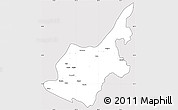 Silver Style Simple Map of Chipwi, cropped outside