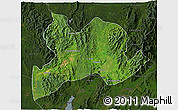 Satellite 3D Map of Kamaing, darken