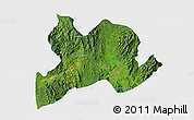 Satellite 3D Map of Kamaing, single color outside