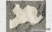 Shaded Relief 3D Map of Kamaing, darken