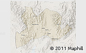 Shaded Relief 3D Map of Kamaing, lighten
