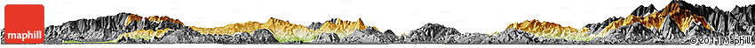 Physical Horizon Map of Kamaing, darken, desaturated