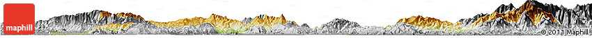Physical Horizon Map of Kamaing, desaturated