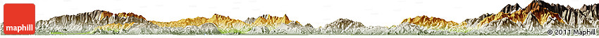 Physical Horizon Map of Kamaing, semi-desaturated