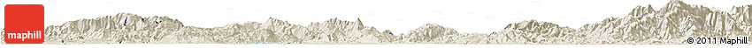 Shaded Relief Horizon Map of Kamaing