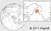 Blank Location Map of Kamaing