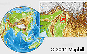 Physical Location Map of Kamaing