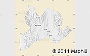 Classic Style Map of Kamaing, single color outside