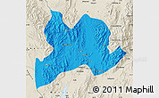 Political Map of Kamaing, shaded relief outside